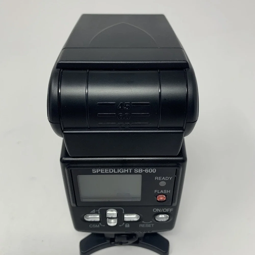 Nikon Speedlight SB-600 Shoe Mount Flash w/Box & Soft Case Tested